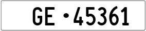Trailer License Plate